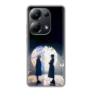 Чехлы с принтом Уэнсдей на Xiaomi POCO M6 Pro (Уэнсдей и Энди)