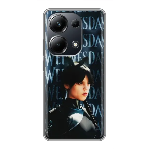 Чехол с рисунком «Уэнздей с ушками» для Xiaomi POCO M6 Pro Чехол с рисунком «Уэнздей с ушками» для Xiaomi POCO M6 Pro
