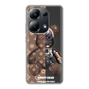 Силиконовый чехол для Xiaomi POCO M6 Pro (Медмедь Луи Виттон)