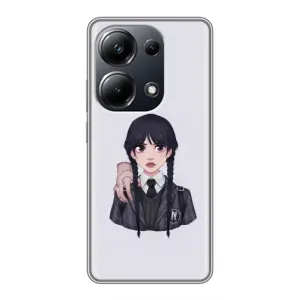 Чехлы с принтом Уэнсдей на Xiaomi POCO M6 Pro (Вещь Венсдей)