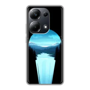 Летний Чехол на Xiaomi POCO M6 Pro (Синий Водопад)