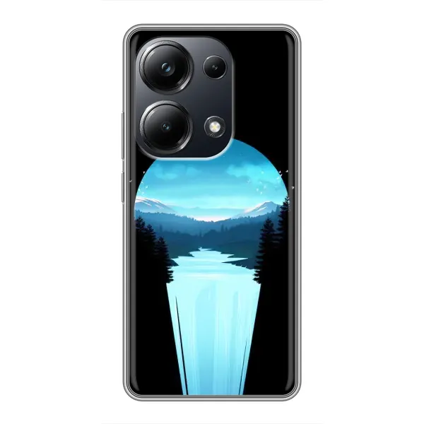 Чехол с рисунком «Синий Водопад» для Xiaomi POCO M6 Pro Чехол с рисунком «Синий Водопад» для Xiaomi POCO M6 Pro