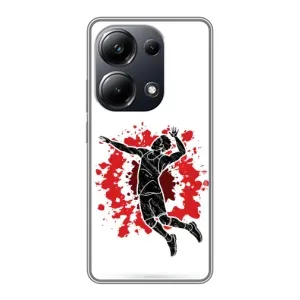 Чохли з прінтом Спортивна тематика для Xiaomi POCO M6 Pro (Волейболіст)