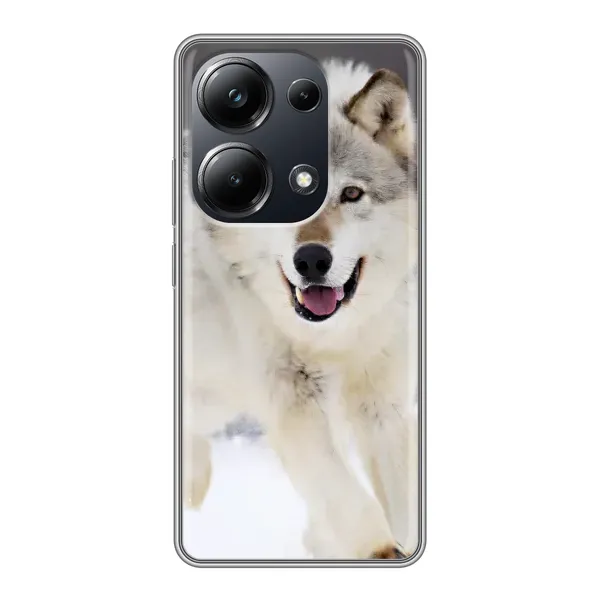 Чехол с рисунком «Волк на снегу» для Xiaomi POCO M6 Pro Чехол с рисунком «Волк на снегу» для Xiaomi POCO M6 Pro