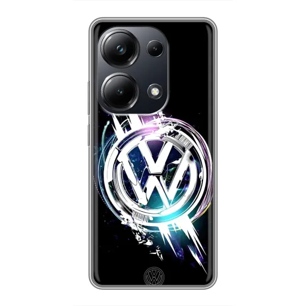 Чехол с рисунком «Volkswagen на черном» для Xiaomi POCO M6 Pro Чехол с рисунком «Volkswagen на черном» для Xiaomi POCO M6 Pro
