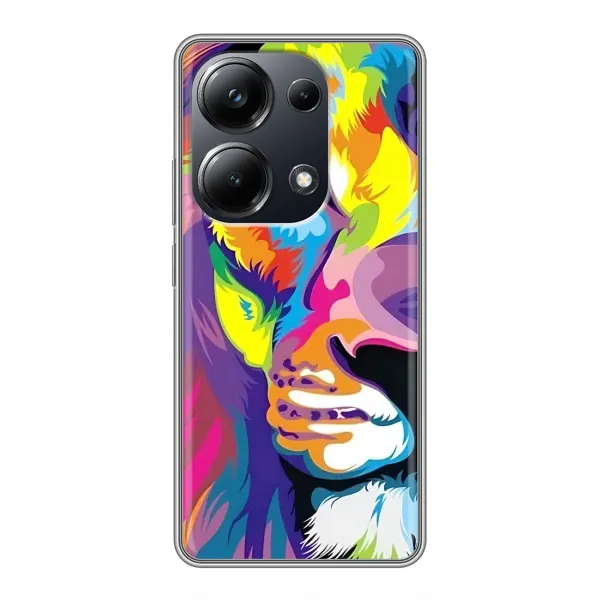 Чехол с рисунком «Яркий Лев» для Xiaomi POCO M6 Pro Чехол с рисунком «Яркий Лев» для Xiaomi POCO M6 Pro