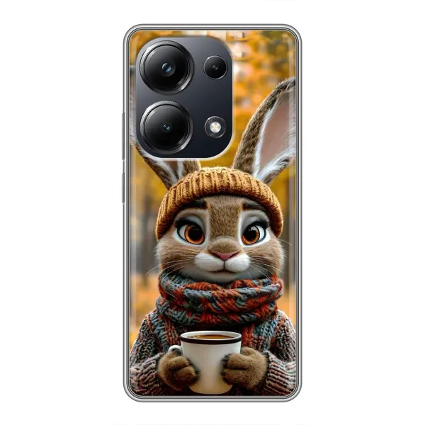 Чехол с рисунком «Зайчик с кофе» для Xiaomi POCO M6 Pro Чехол с рисунком «Зайчик с кофе» для Xiaomi POCO M6 Pro