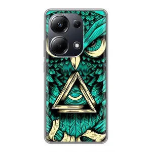 Чохли з принтом СОВИ для Xiaomi POCO M6 Pro (Зелена сова)