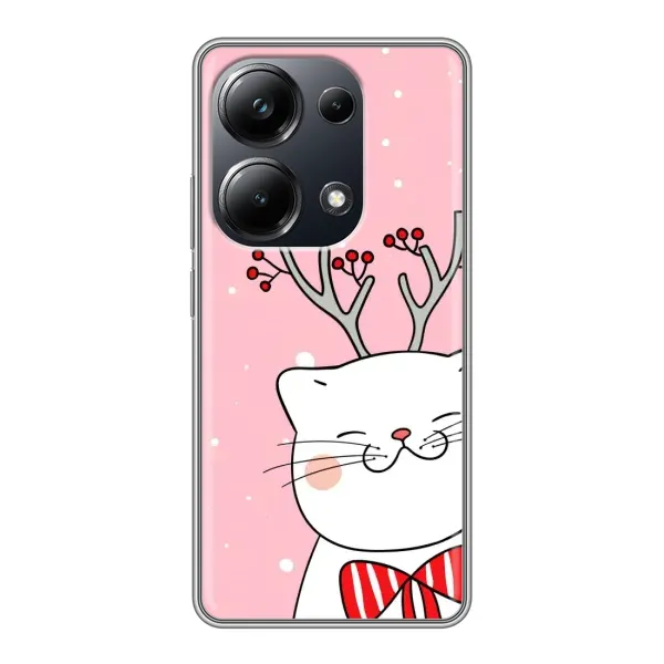 Чохол з малюнком «Зимовий кіт» для Xiaomi POCO M6 Pro Чохол з малюнком «Зимовий кіт» для Xiaomi POCO M6 Pro