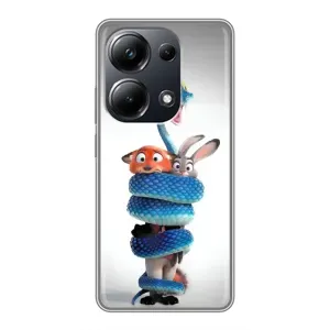 Силіконовий чохол з принтом Зоотрополіс для Xiaomi POCO M6 Pro (Змія Зоо)
