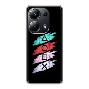 Чехол КИБЕРСПОРТ для Xiaomi POCO M6 Pro (Значки Sony)