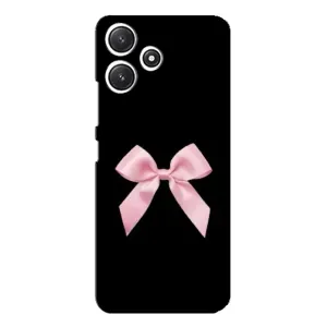 Чехол банты для Xiaomi POCO M6 (Бант на черном)