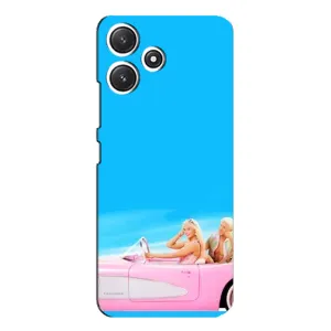 Силиконовый Чехол Барби Фильм на Xiaomi POCO M6 (Барби и Кен)