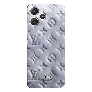 Текстурный Чехол Louis Vuitton для Поко М6 (Белый ЛВ)
