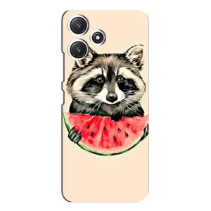 Силиконовый Чехол с Енотами на Xiaomi POCO M6 (Енот)