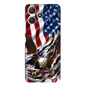Чехол Флаг USA для Xiaomi POCO M6 (Флаг USA)