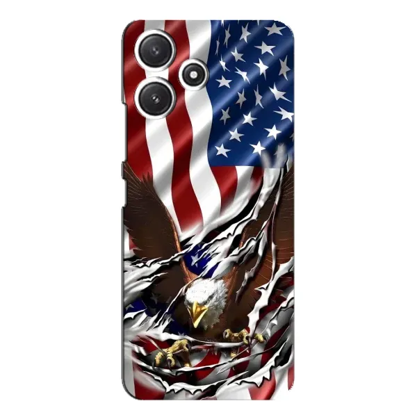 Чехол с рисунком «Флаг USA» для Xiaomi POCO M6