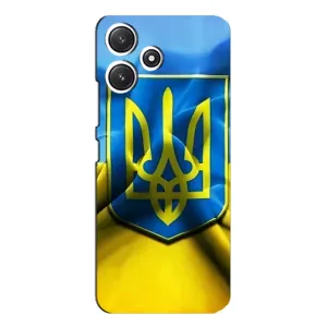 Чохол з картинкою (Патріотичний ГЕРБ) на Xiaomi POCO M6 (Герб і Прапор України)