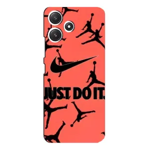 Силиконовый Чехол Nike Air Jordan на Поко М6 (Just Do It)