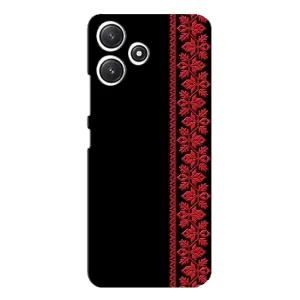 Силіконовый Чохол на Xiaomi POCO M6 (Червона вишиванка)
