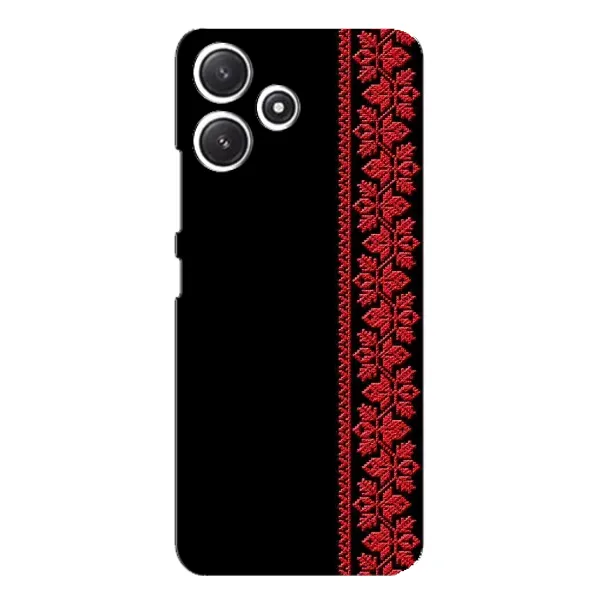Чехол с рисунком «Красная Вышиванка» для Xiaomi POCO M6 Чехол с рисунком «Красная Вышиванка» для Xiaomi POCO M6