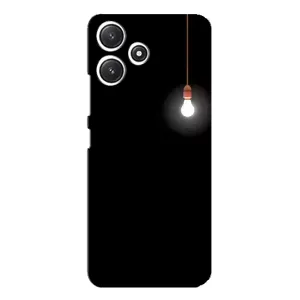 Чохол з картинками на чорному фоні для Xiaomi POCO M6 (Лампочка)