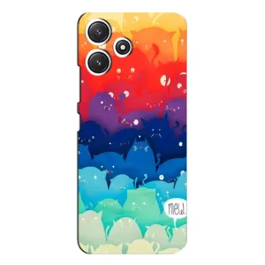 Силиконовый чехол с котиком для Xiaomi POCO M6 (Mew)