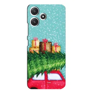 Чехол с рисунком «Новогодние подарки» для Xiaomi POCO M6
