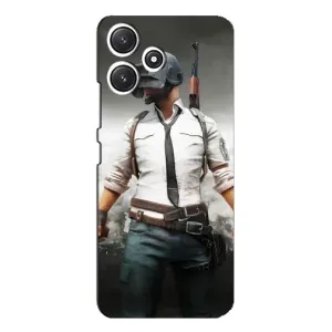 Силиконовый чехол с картинкой "Герой Pubg" на Xiaomi POCO M6 (Пабг)