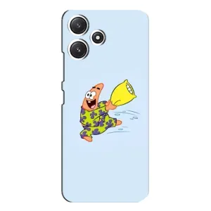 Чехлы с Патриком на Xiaomi POCO M6 (Патрик с подушкой)