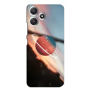Чехол (ТПУ) с планетами на Xiaomi POCO M6 (Сатурн)