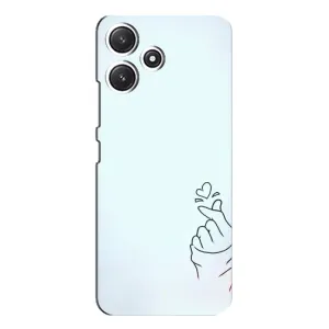 Чохол (Знак сердечка) для Xiaomi POCO M6 (Сердечко на блакитному)