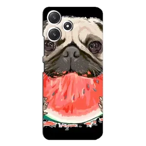 Чехол (ТПУ) Милые собачки для Xiaomi POCO M6 (Смешной Мопс)