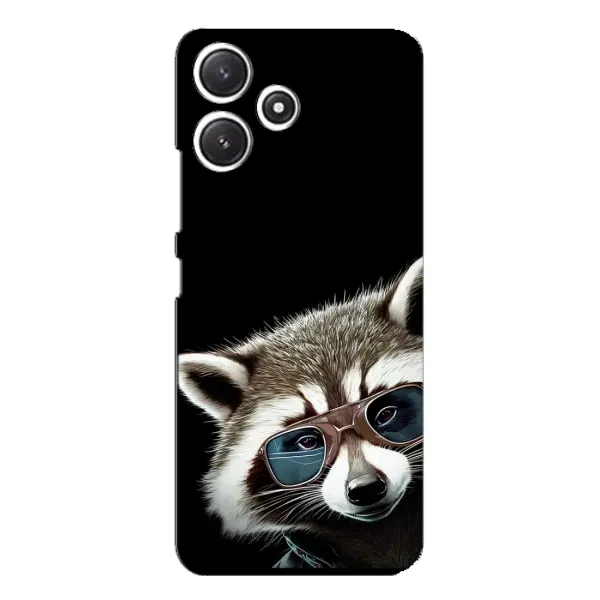 Чехол с рисунком «Стильный Енот» для Xiaomi POCO M6