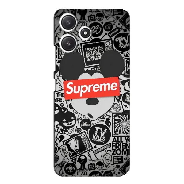 Чехол с рисунком «Supreme Маус» для Xiaomi POCO M6 Чехол с рисунком «Supreme Маус» для Xiaomi POCO M6