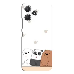 Чохли з зображенням різних тварин на Xiaomi POCO M6 (Здивовані ведмедики)