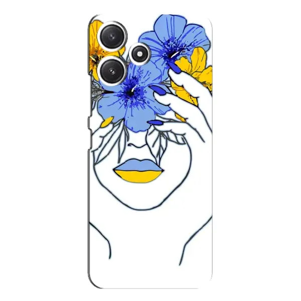 Чехол с рисунком «Украинка на всю голову» для Xiaomi POCO M6 Чехол с рисунком «Украинка на всю голову» для Xiaomi POCO M6