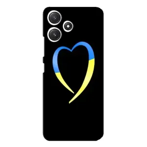 Силиконовый Чехол на Xiaomi POCO M6 (Я-Украина) (Украинское сердце)
