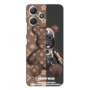 Силиконовый чехол для Xiaomi POCO M6 (Медмедь Луи Виттон)