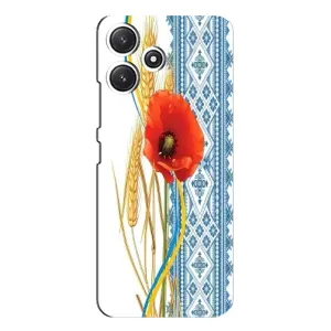 Силіконовый Чохол на Xiaomi POCO M6 з картинкой Вишиванки (Вишиванка з квіткою)