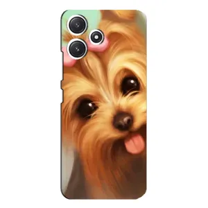 Чехол (ТПУ) Милые собачки для Xiaomi POCO M6 (Йоршенский терьер)