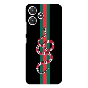 Чехлы Бренд GUCCI для Xiaomi POCO M6 (Змей Гуччи)