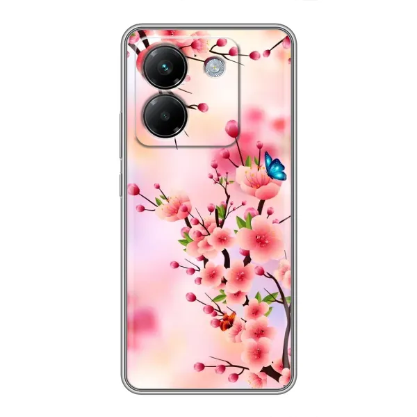Чехол с рисунком «Бабочки на сакуре» для Xiaomi Poco M7 Pro 5G Чехол с рисунком «Бабочки на сакуре» для Xiaomi Poco M7 Pro 5G