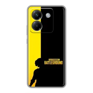Чохол (TPU) з картинкою "Лого Пабг" на Поко М7 Про 5Джі (Battlegrounds)