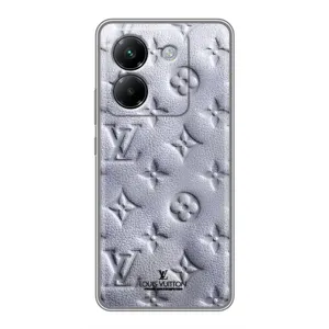 Текстурний Чохол Louis Vuitton для Поко М7 Про 5Джі (Білий ЛВ)