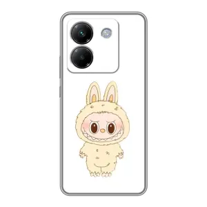 Чохол з принтом Лабубу для Xiaomi Poco M7 Pro 5G (Бежевий Лабубу)