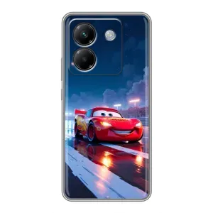 Чехол с принтом Маквин для Xiaomi Poco M7 Pro 5G (Ночной Маквин Тачки)