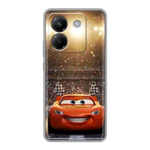 Чехол с принтом Маквин для Xiaomi Poco M7 Pro 5G (Молния Маквин стадион)