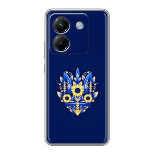 Чехол Укр Символика для Xiaomi Poco M7 Pro 5G (Цветущий Герб)