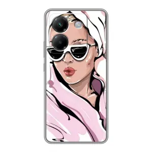 Чохол з картинкою Модні Дівчата Xiaomi Poco M7 Pro 5G (Дівчина в халаті)